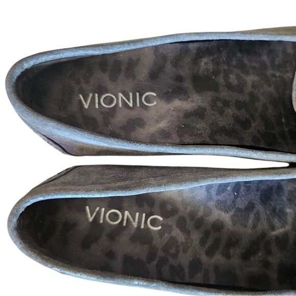 Vionic Mesa Suede Loafers Grey Women’s Size 7 Comfort Orthopedic Support - Picture 9 of 10